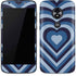 Blue Heart Pattern Moto E5 Play Skin